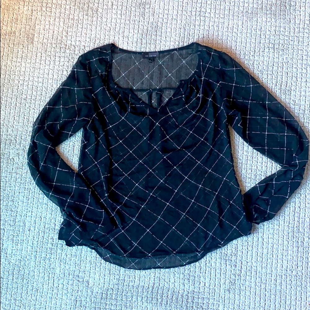 Business casual patterned blouse